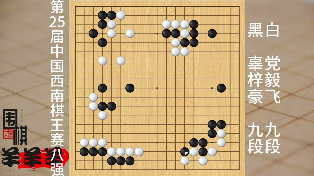中國西南棋王賽8強黨毅飛vs辜梓豪，白棋在收束階段出現失誤 #棋 #人生如棋 #休閑娛樂 #益智游戲 #圍棋如何判輸贏
