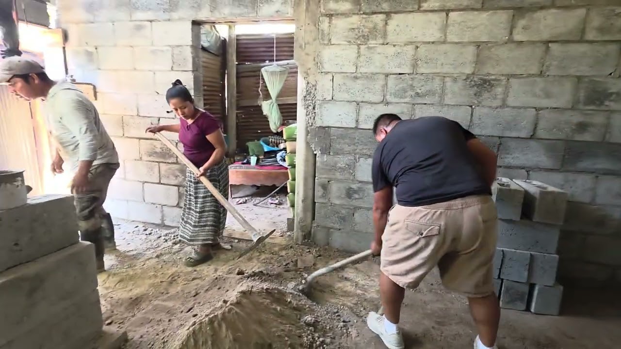 Gran avance en el proyecto de Tony y familia pronto empezamos con el piso. 