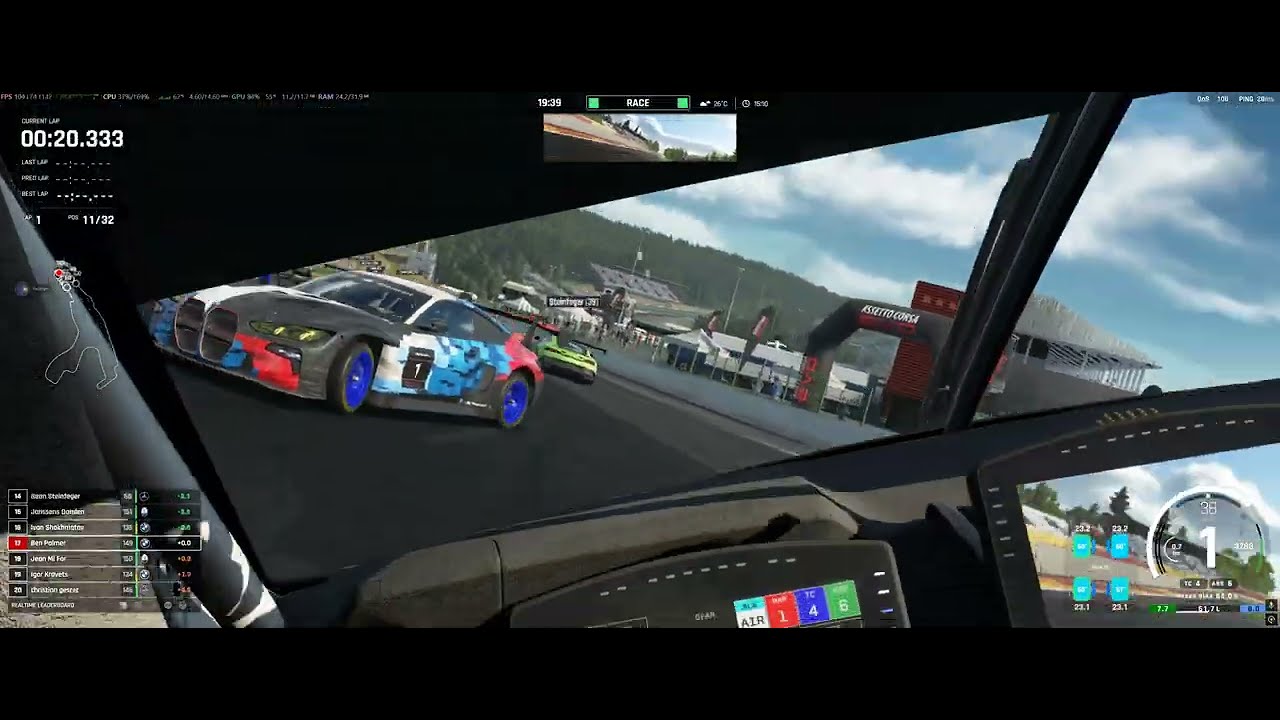 P31 to P3! 32 Car Chaos at Spa | Multi-Class Mayhem | AC Evo