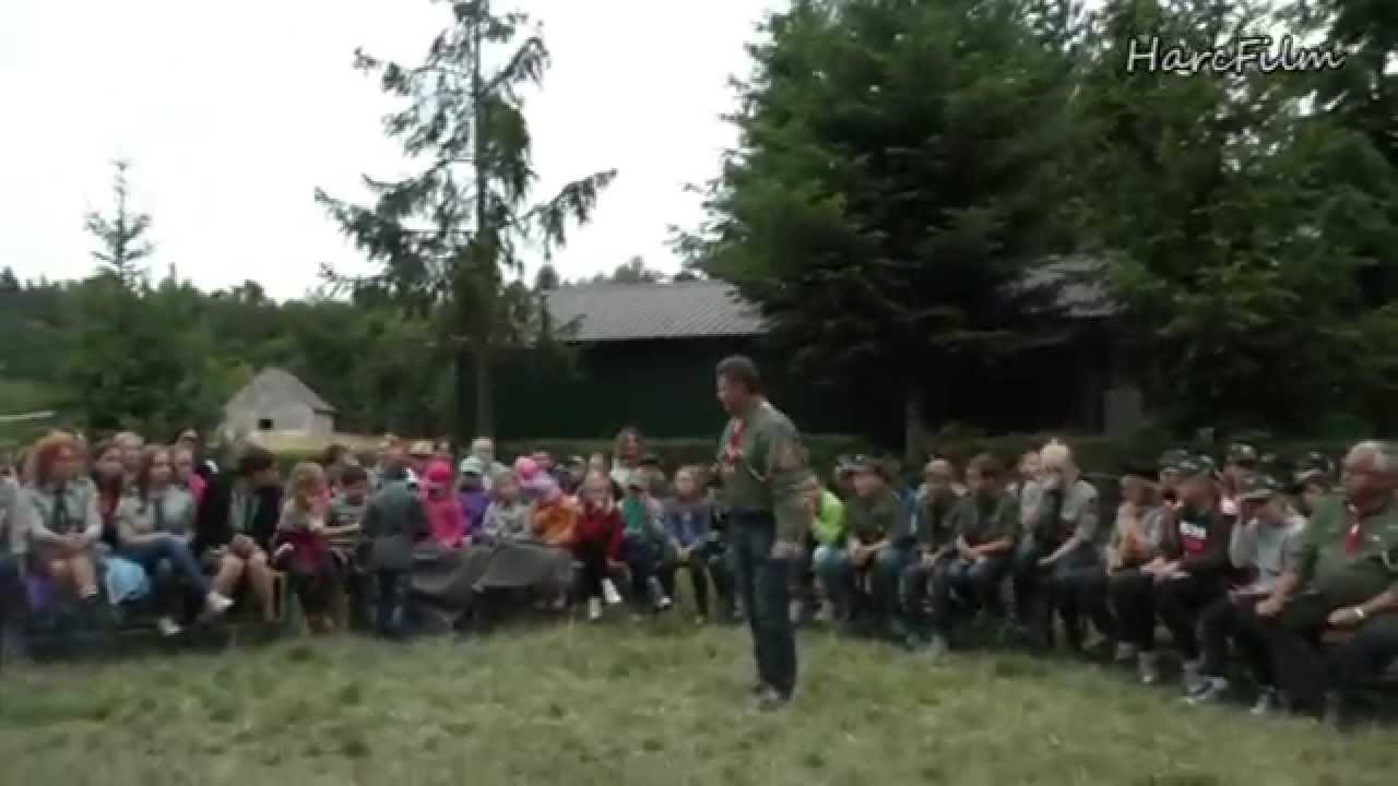 Obóz Harcerski Hufca ZHP Mielec, 11-26.07.2015r. - Ognisko z hufcem ZHP Chrzanów cz. 2