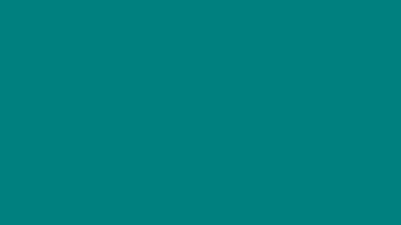 Teal (#008080) Color Screen For 1 hour | 4K | Full HD | 1080P