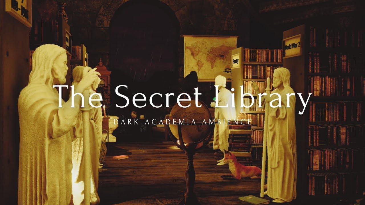 The Secret Library  📜🕯️ Dark Academia Ambience