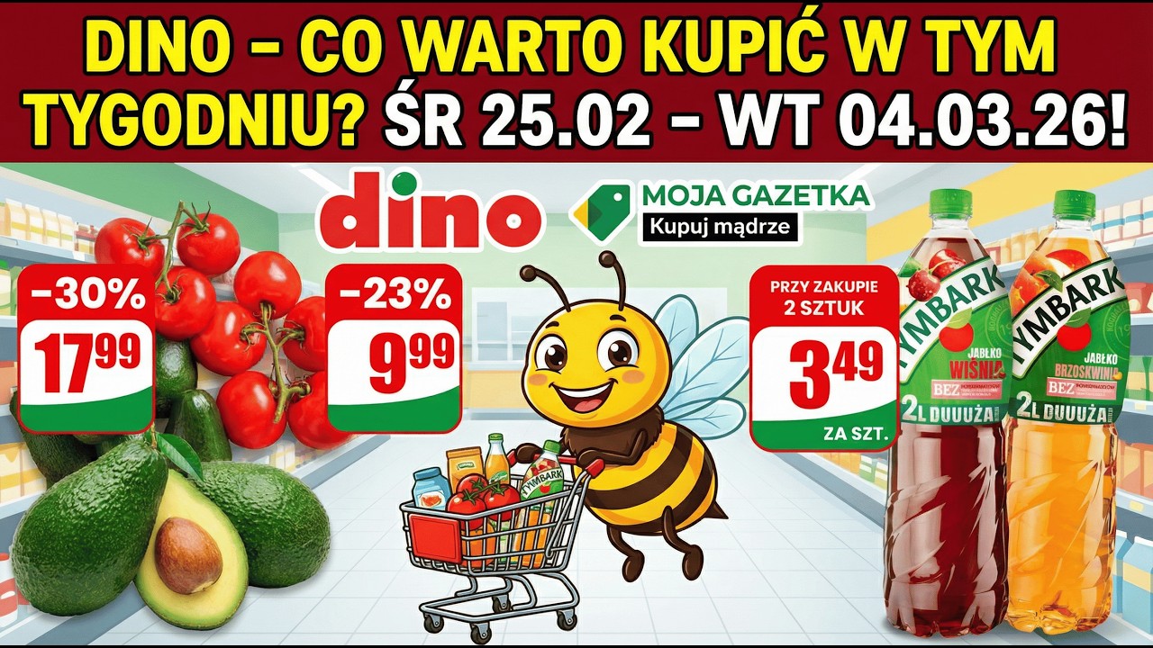 Dino &mdash; NOWA gazetka promocyjna &mdash; Co warto kupić? | 25.02.2026 🛒