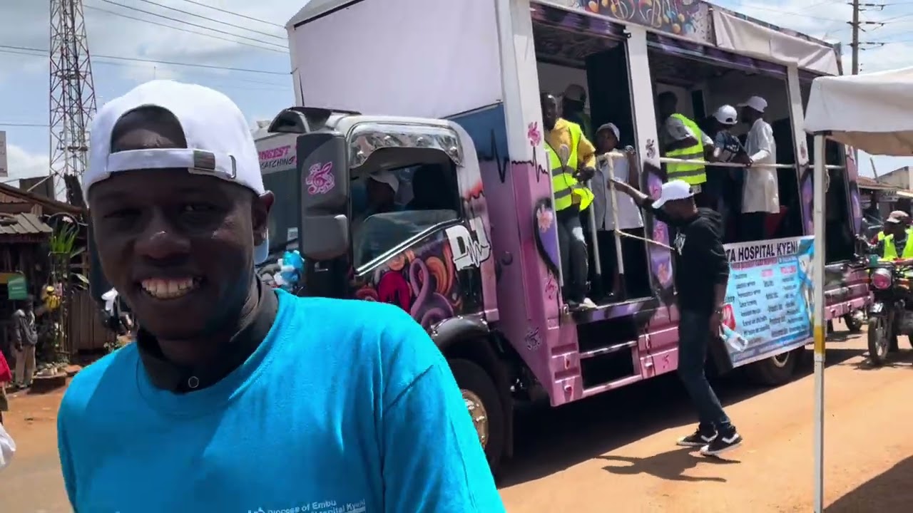 Jdee roadshow truck for hire successfully created a buzz for Consolata hospital 💪💪💪