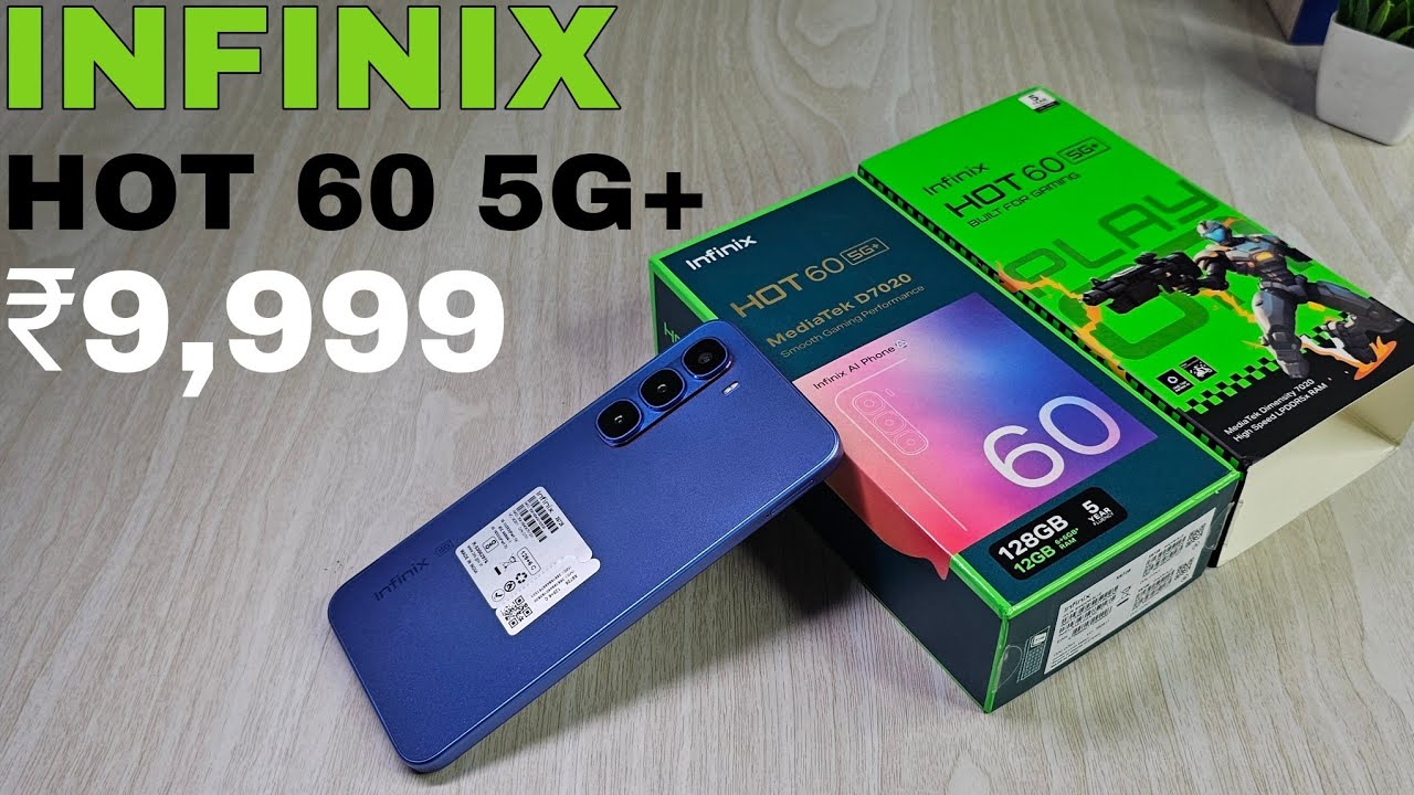 infinix hot 60 5G+ unboxing and review|| is this good under 10,000 ?