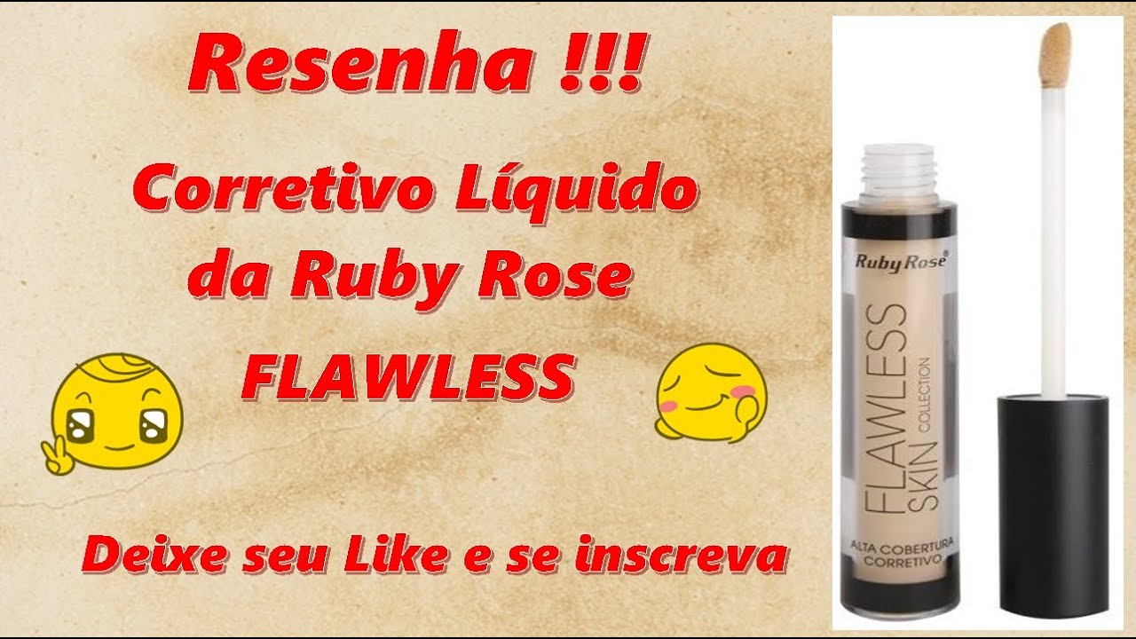 Resenha do Corretivo Líquido da Ruby Rose Flawless