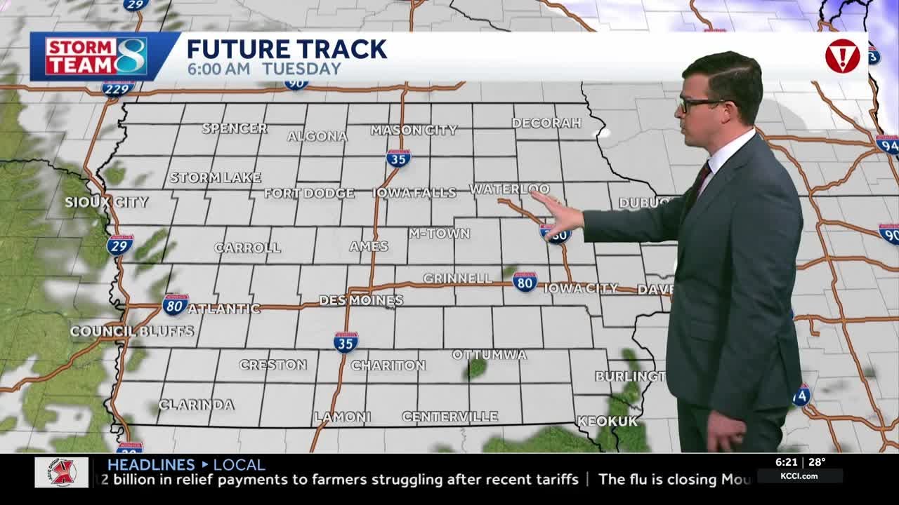 Iowa weather: Very gusty winds overnight causing potential whiteout conditions for some Iowans