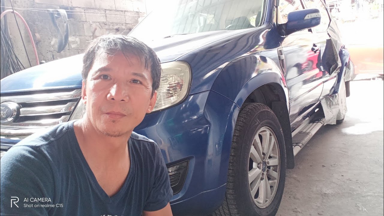 paano mag retouch o mag retoke at mag spray ng blue met.paint sa sasakyan