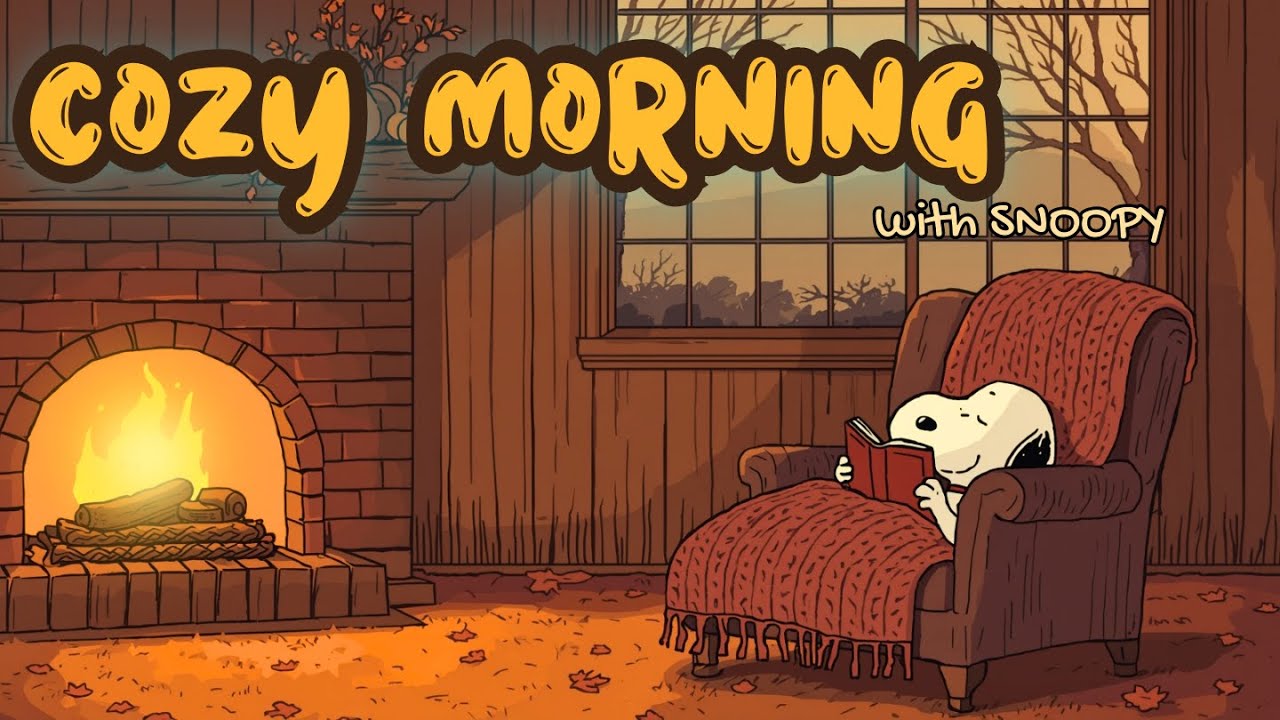 Morning Jazz with Snoopy 🍁 Uplifting Jazz Beats to Relax, Study, Work & Chill