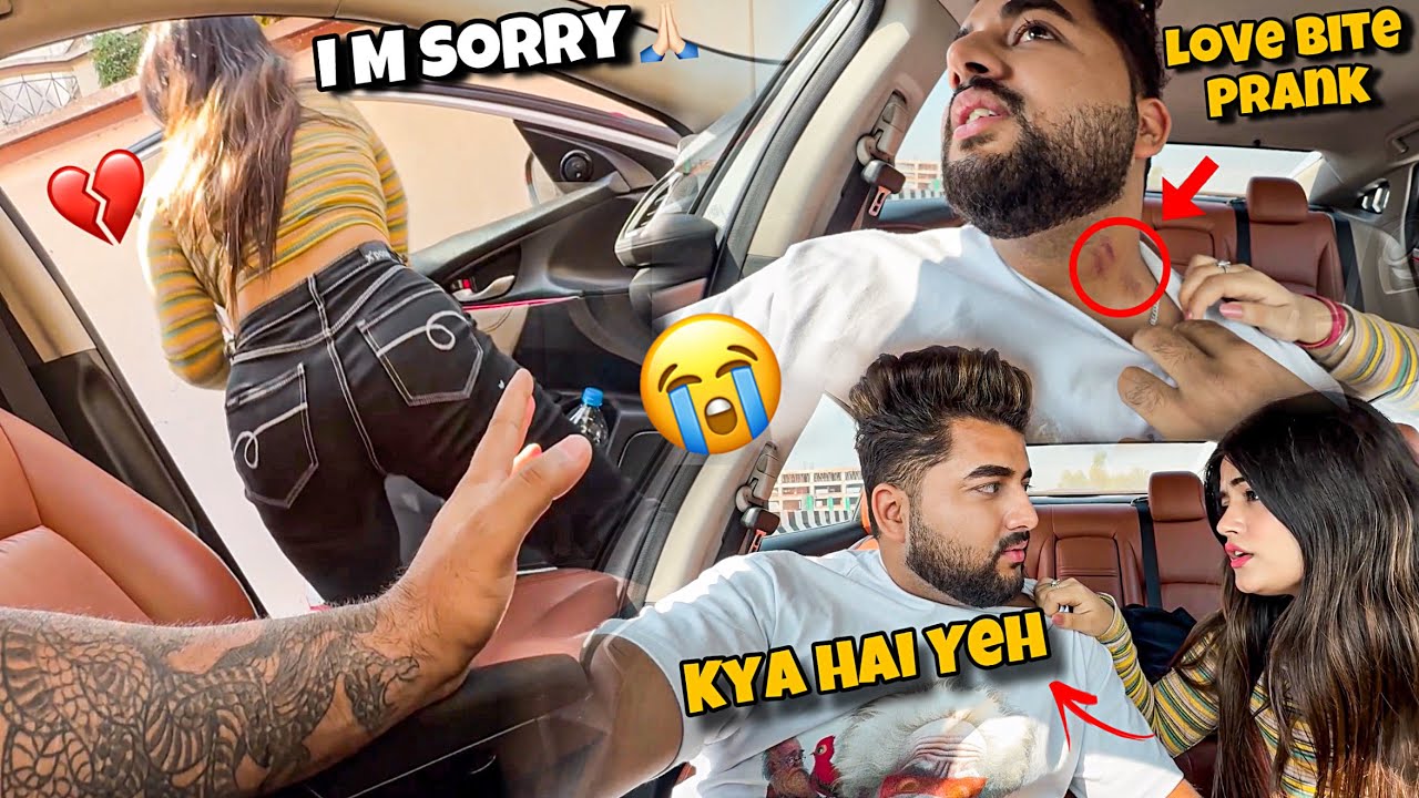Love Bite Prank On Her😨| Prank Ke Chakkr Main Sab Khatam Hogya💔