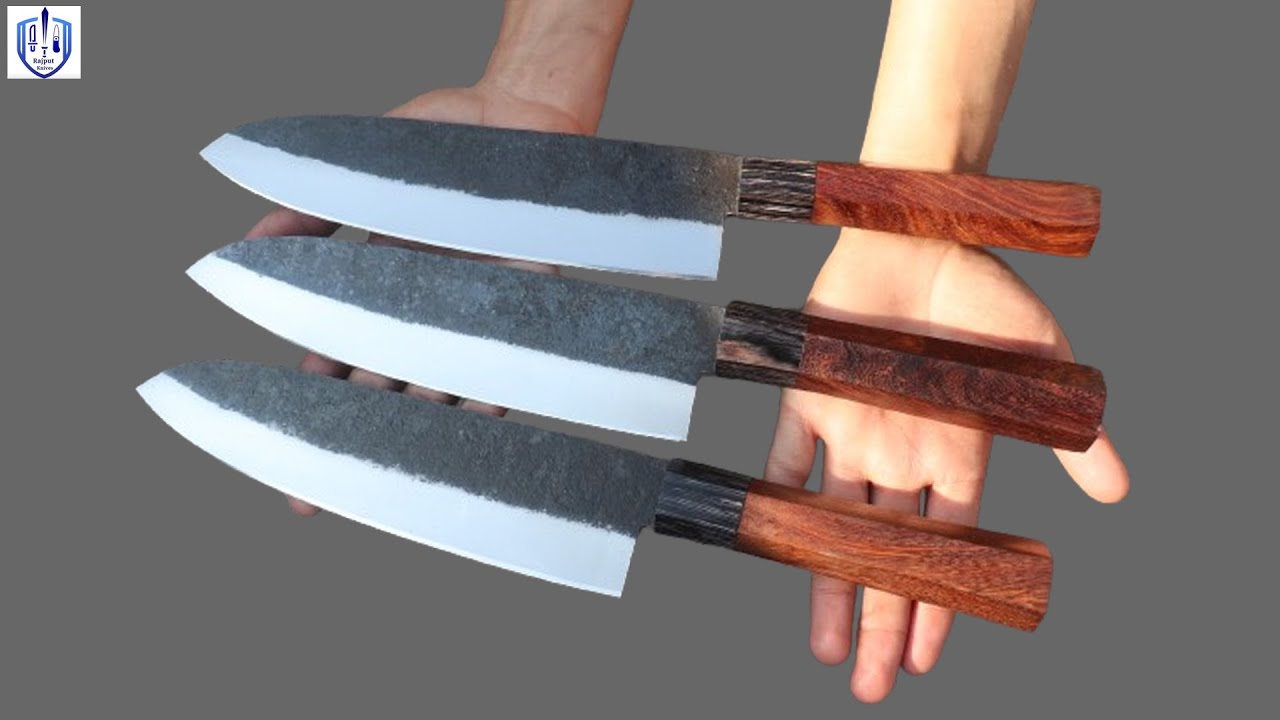How To Make Handcrafted Carbon Steel chef knife in Factory #rajputknives