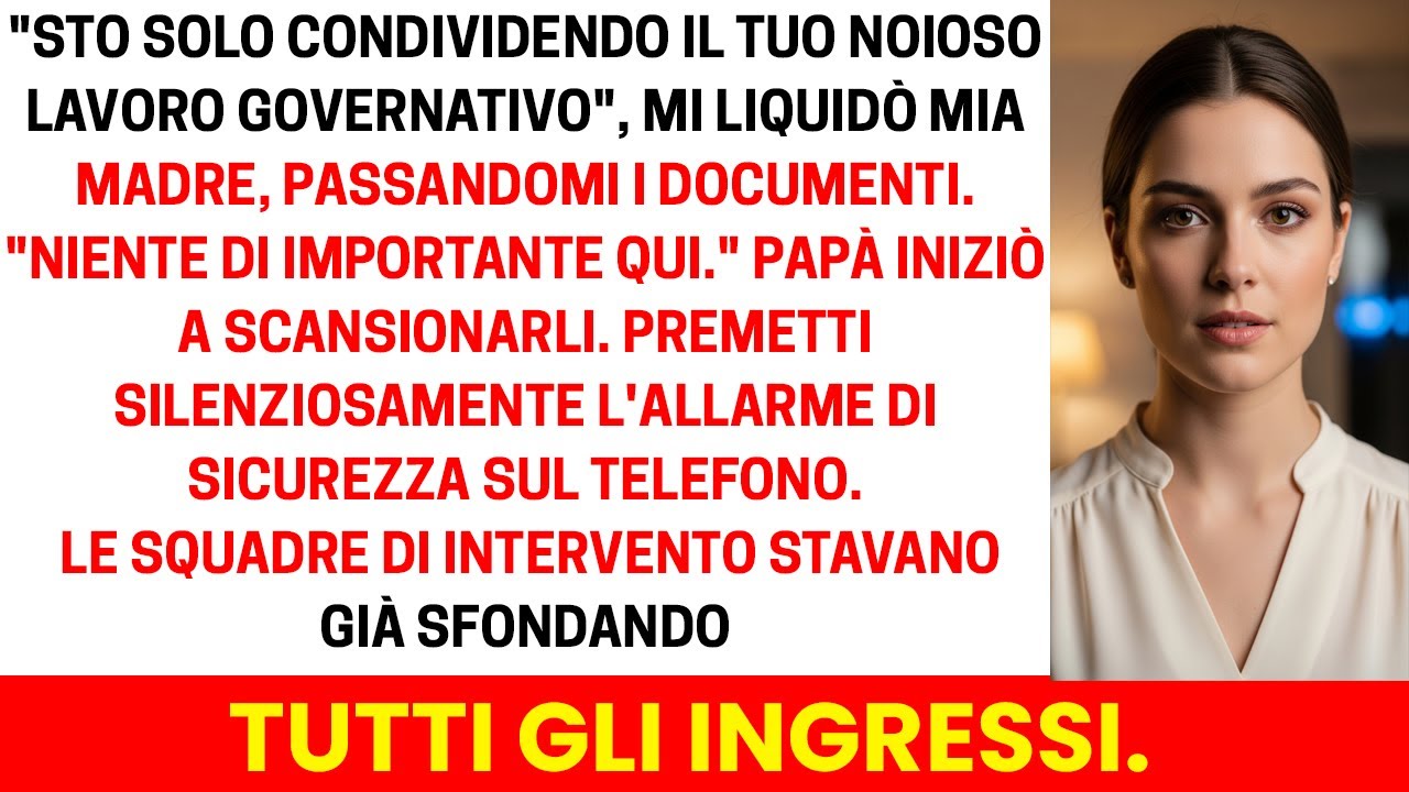 Un semplice clic sui miei documenti ha trasformato la nostra casa in una scena d’indagine.
