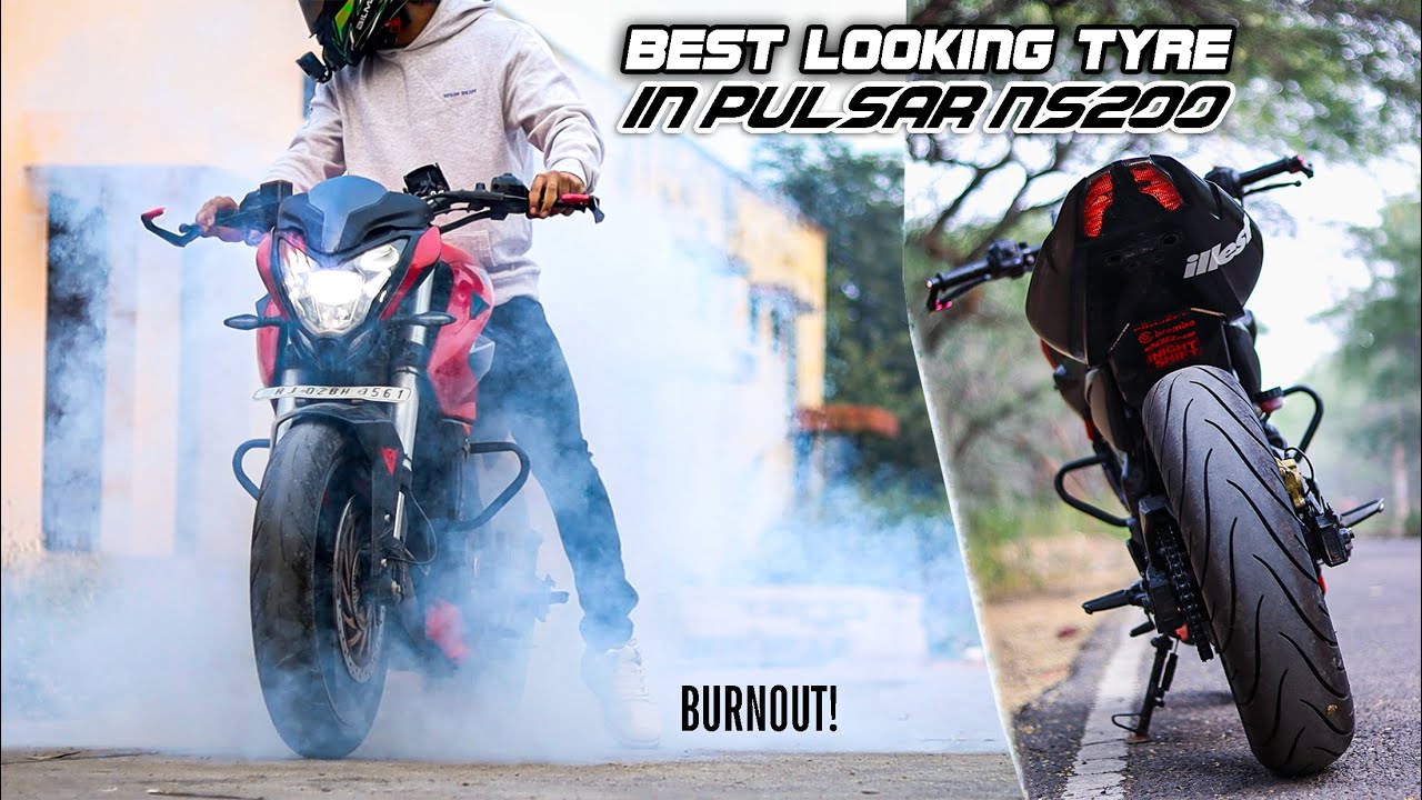 Modified Pulsar ns200 Burnouts | Upgrading to Michelin Pilot Street radial 160/60 Tire
