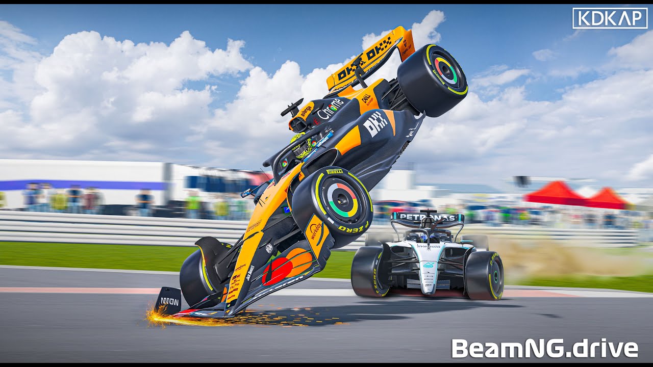NASCAR Style Blowover Crashes But with Formula Cars! #1 | BeamNG.drive