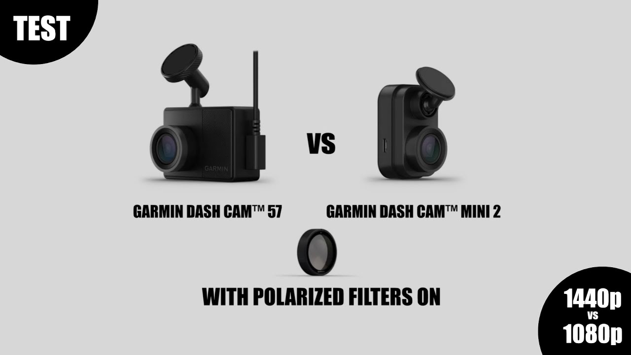 Тест видеорегистратора Garmin и поляризационного фильтра. Модель 57 против Mini 2.