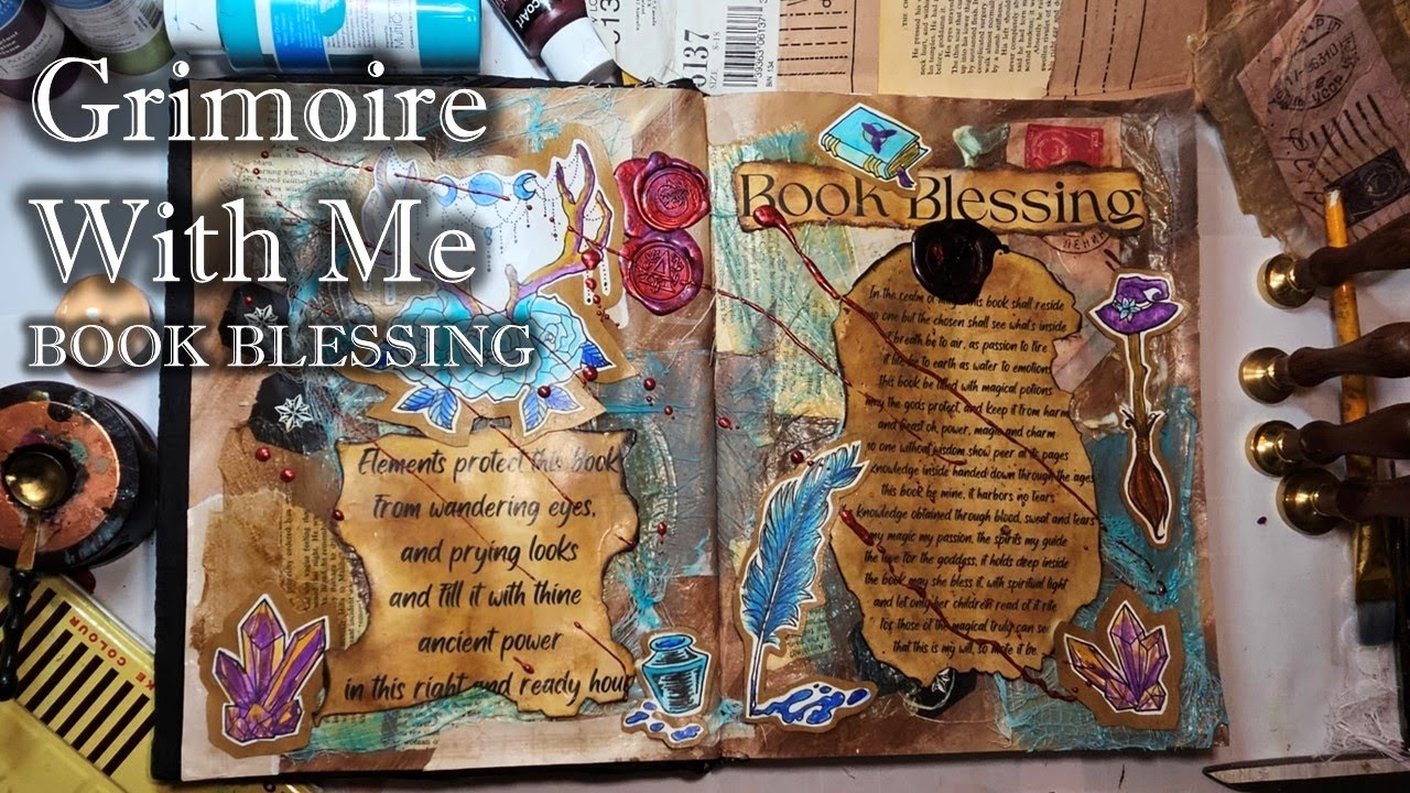 Grimoire with me!   Book Blessing, 1st page spread in the Grimoire series : All About Me