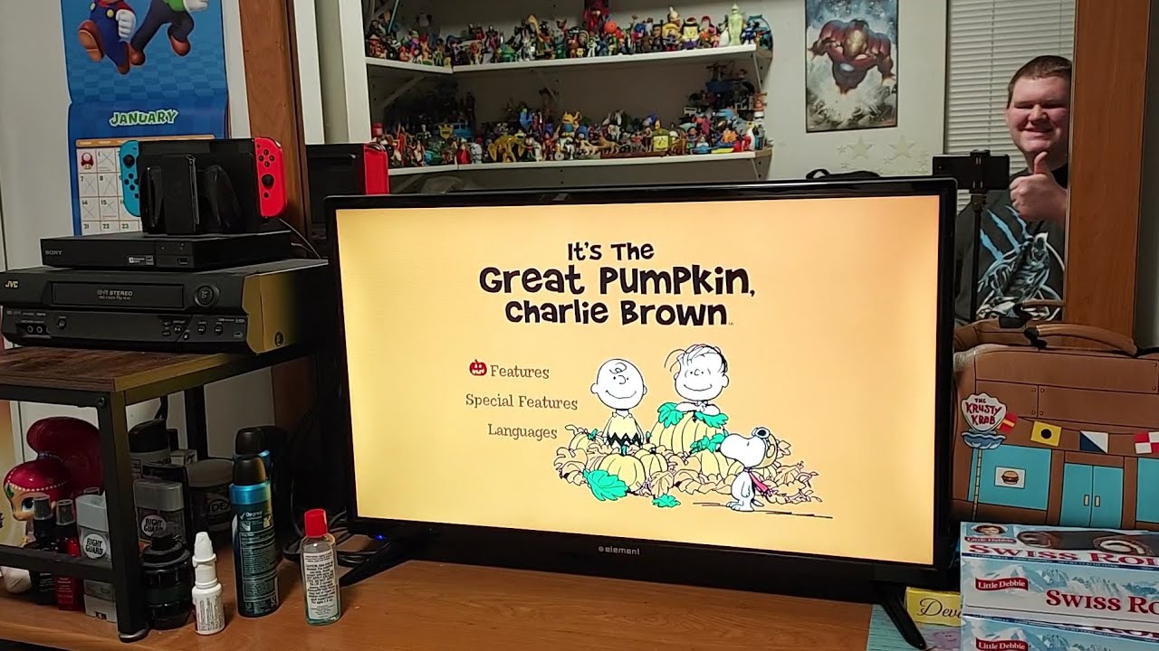 Menu Walkthrough Of It's The Great Pumpkin Charlie Brown Blu-Ray/DVD From 2010🎃🍂🍁