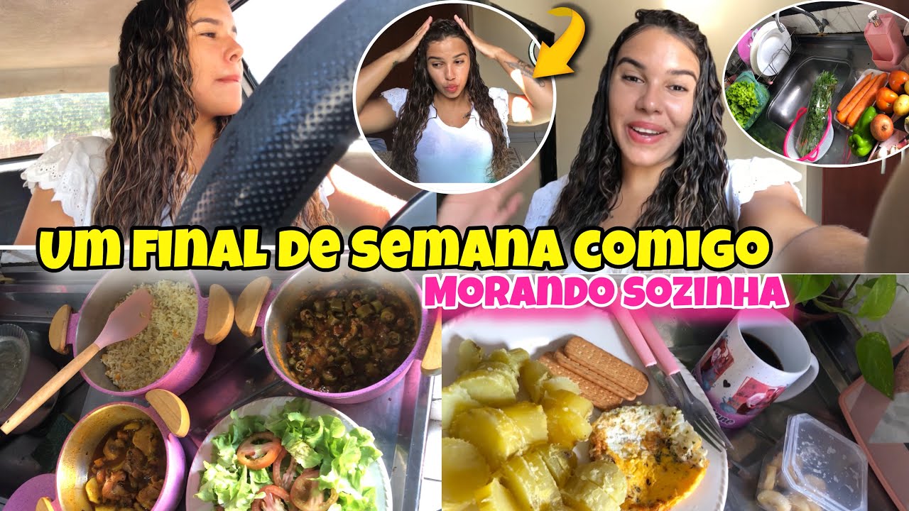UM FINAL DE SEMANA COMIGO, ROTINA PRODUTIVA MORANDO SOZINHA| ALMOÇO BAIANO| ARRUME-SE COMIGO 🥰