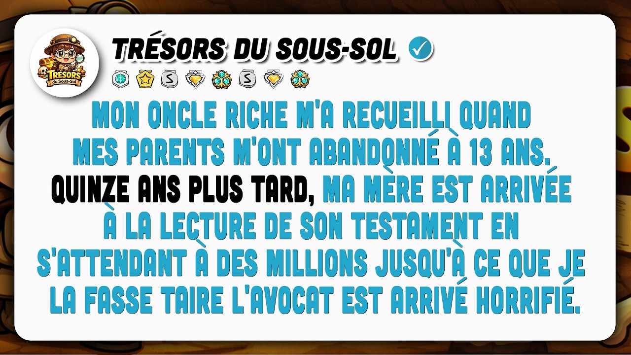 Abandonné À 13 Ans, Mon Oncle Riche M'a Aidé. 15 Ans Après, Il Ne Se Doutait De Rien.