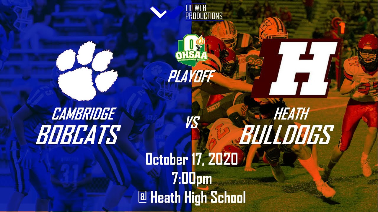 Cambridge at Heath (OHSAA D-IV Playoffs) [Football Highlight] 10/17/2020