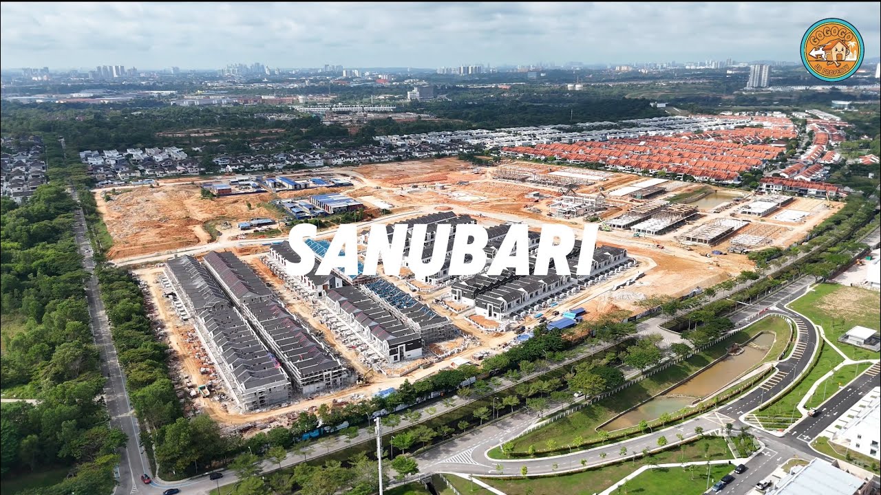 Sanubari at Bandar Dato Onn - Drone Shot | 2 Storey Terrace House