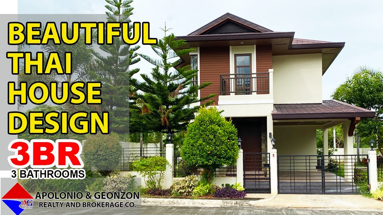 Beautiful 2-Storey THAI House Design with Balcony for Sale in Amiya, Davao City, Philippines