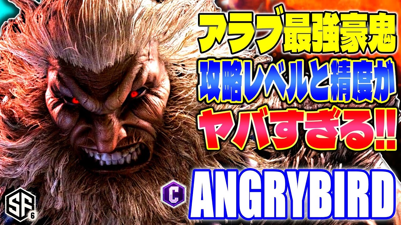 【スト6】アラブ最強豪鬼 攻略レベルと精度がヤバすぎる!! AngryBird (豪鬼) 【SF6】