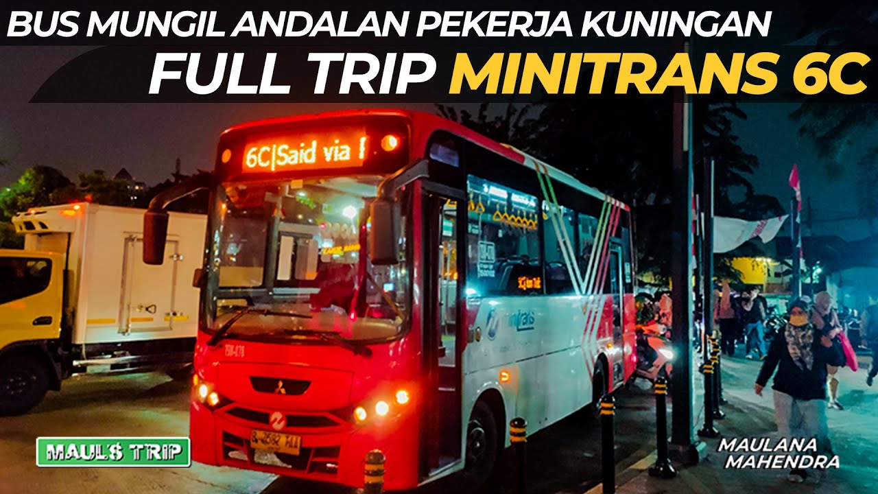 MINITRANS 6C, Bus Mungil Penghubung Stasiun Tebet ke Kawasan Kuningan