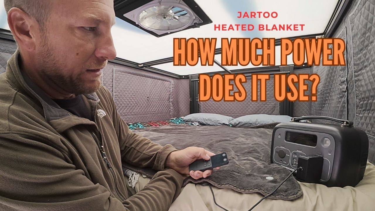 Jartoo Heated Blanket - Super Soft, Energy Efficient and Warm; Great For Home or Camping