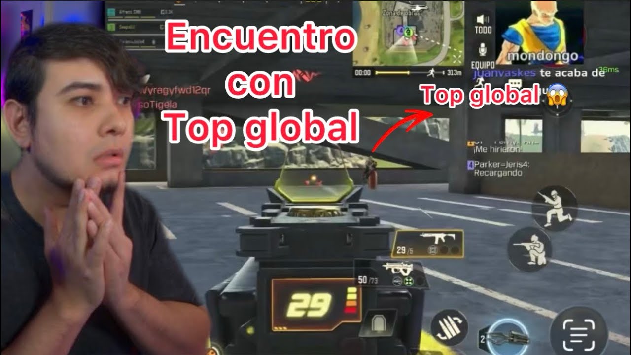Encuentro con top global #codmobile 