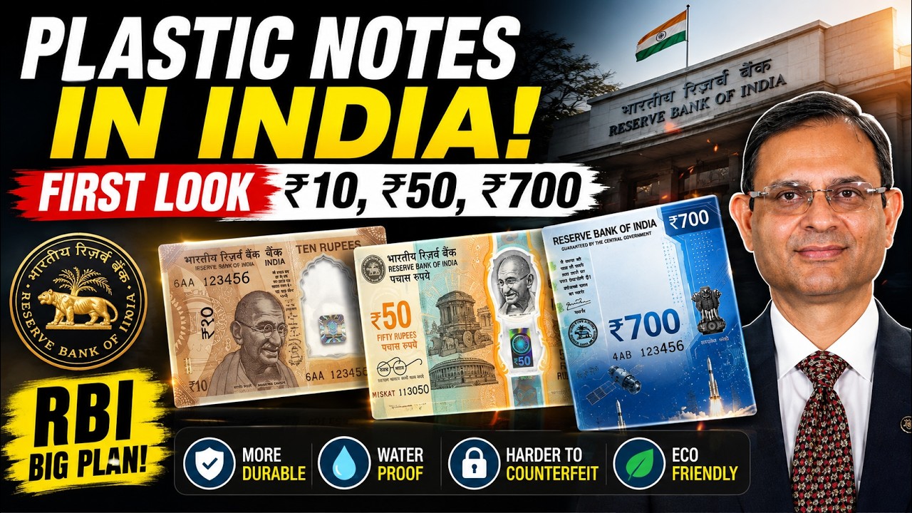 ₹10, ₹500, ₹700 Plastic Note First Look | Plastic currency notes India Image | RBI polymer notes ...