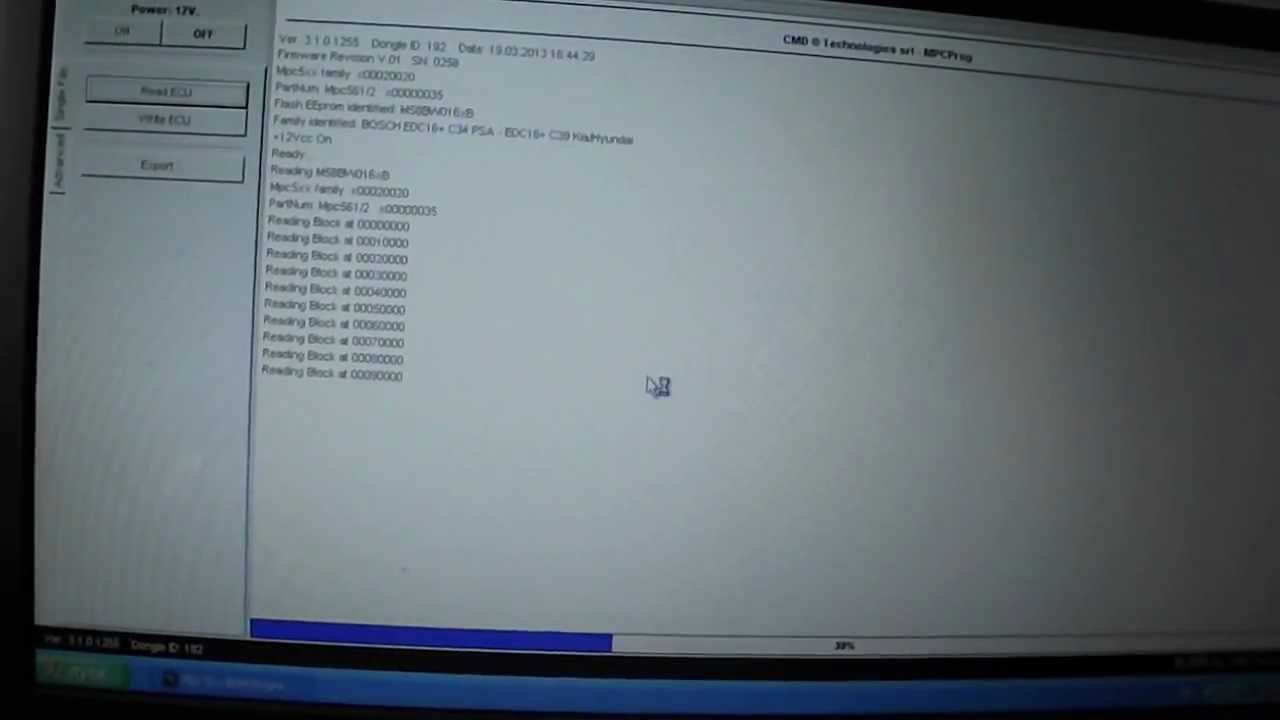 Чтение блока EDC16C34 BDM100 НП АДАКТ