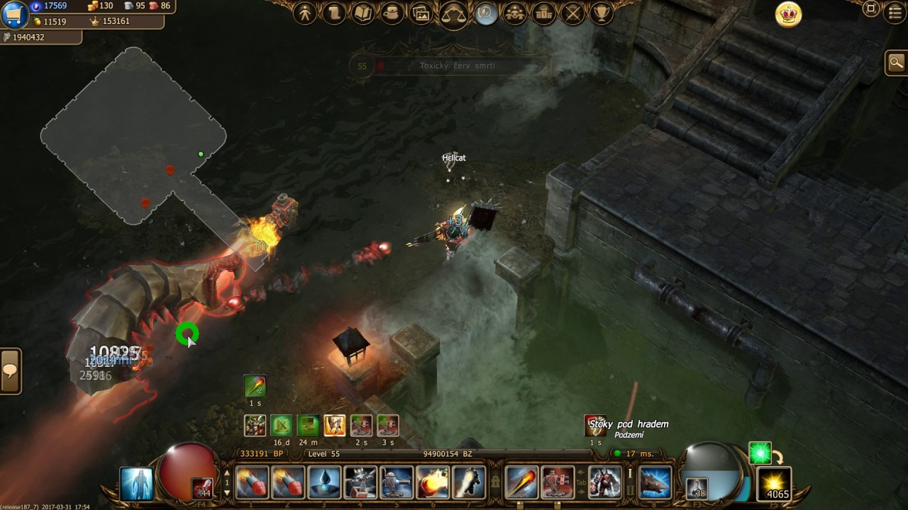 Drakensang online - Sewers beneath the castle infernal solo
