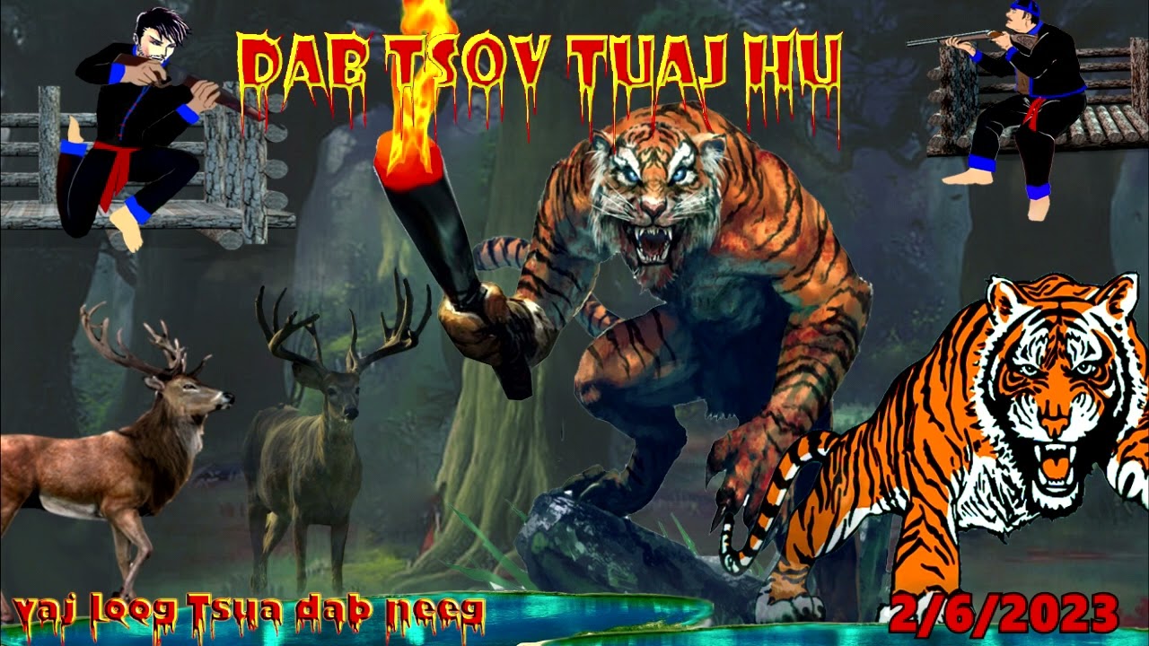 dab neeg thaum ub 2 kwv tij mus zov poov dab tsov tuaj hu txaus ntshai