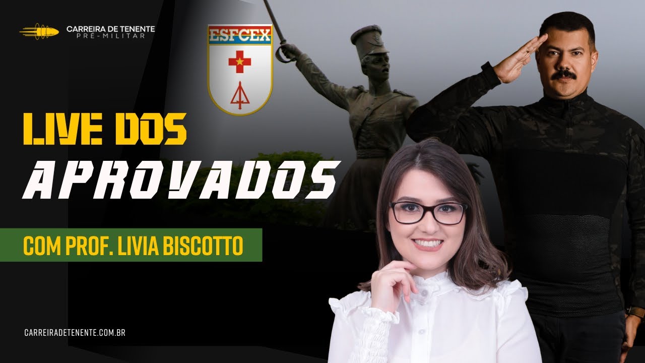Live dos Aprovados ESFCEx #1 | Prof. Livia Biscotto
