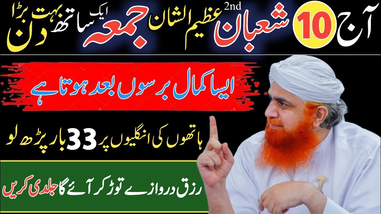 10 Shaban 2nd Jumma | Surah Kausar & Surah Ikhlas 41 Baar | Rizq Aur Barkat Ka Powerful Wazifa 2026