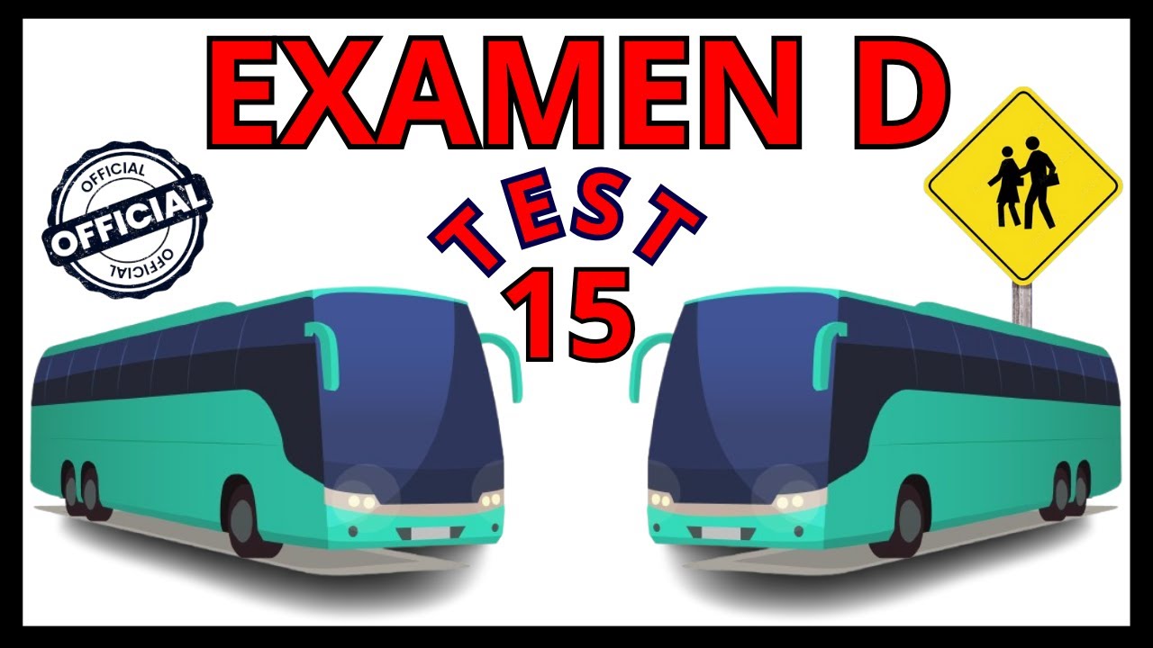 TEST1️⃣5️⃣EXAMEN TEORICO Carnet de Conducir D1 D 2025