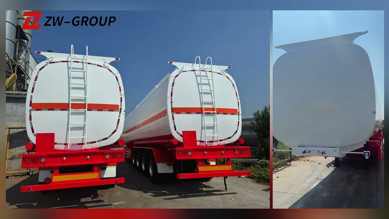 🔥 4-Axle Asphalt Tank Trailer | Heated Bitumen Transport#tankertrailer  #africamarket #zwgroup