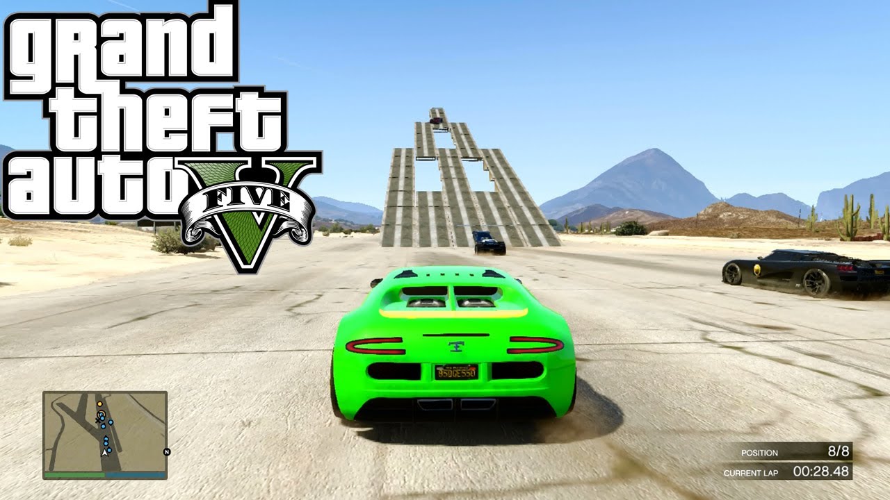 GTA 5 ONLINE Holy Ramp ( Fun Custom Race ) GTA V MULTIPLAYER