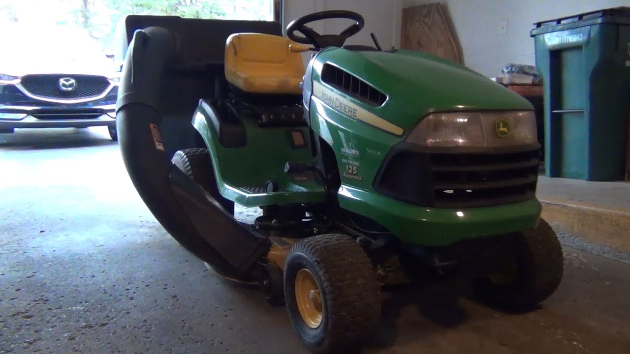 How To: Store Your Lawnmower for the Winter | Winterizing a John Deere 125 Automatic