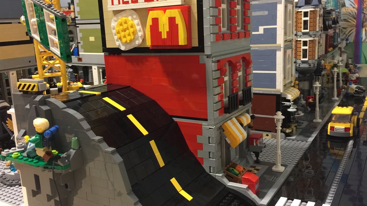 Lego City Update - Sloped Road. Slow Motion Car Crashes, Tips, and More!