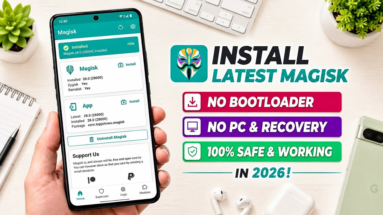 Install Magisk Latest Version In 2026 | How To Root Any Android Phone | Root Phone
