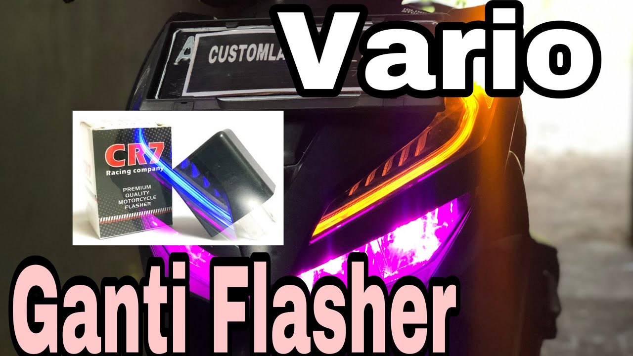 Cara mengganti flasher cr7 di honda vario 125/150
