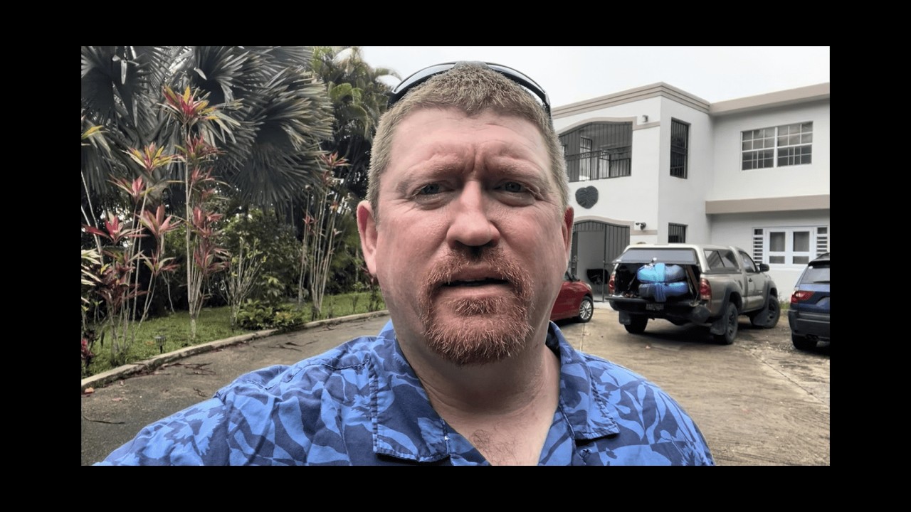 Returning to our house in Utuado Puerto Rico, waterfalls and Pinchos