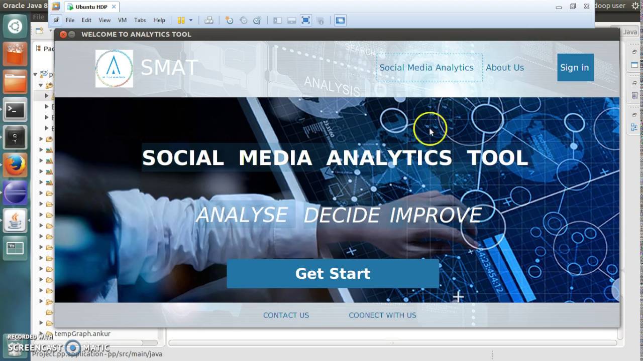 Social Media Analytics Tool  01: My Final Year Project