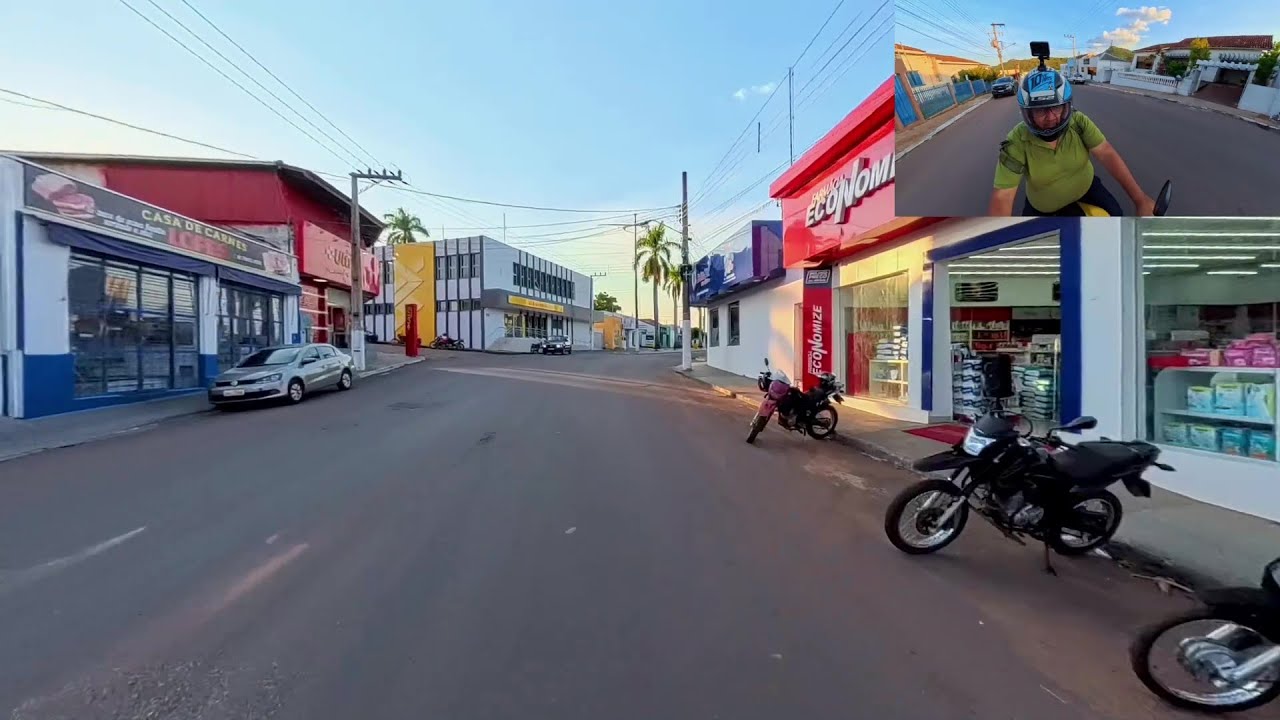 Atualizando o passeio de moto por Poxoréu, em 2025.