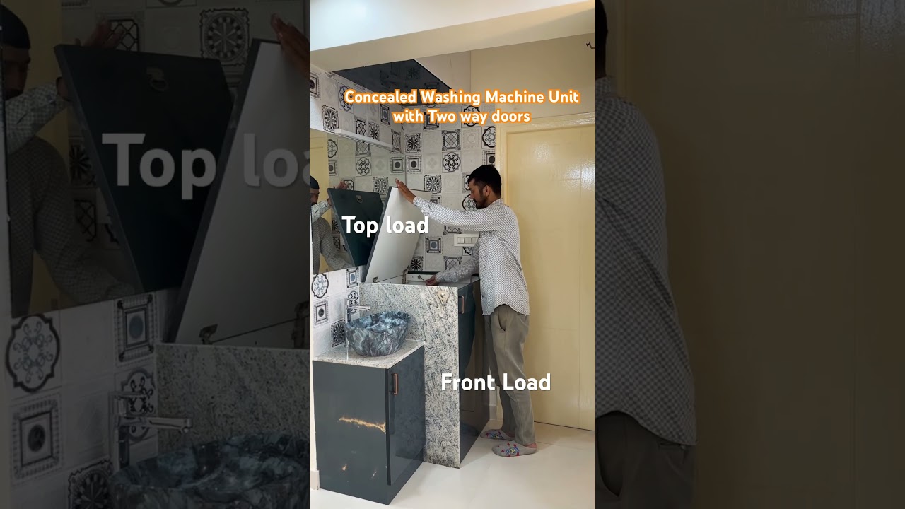 Washing Machine Unit … concealed and space saving Idea 