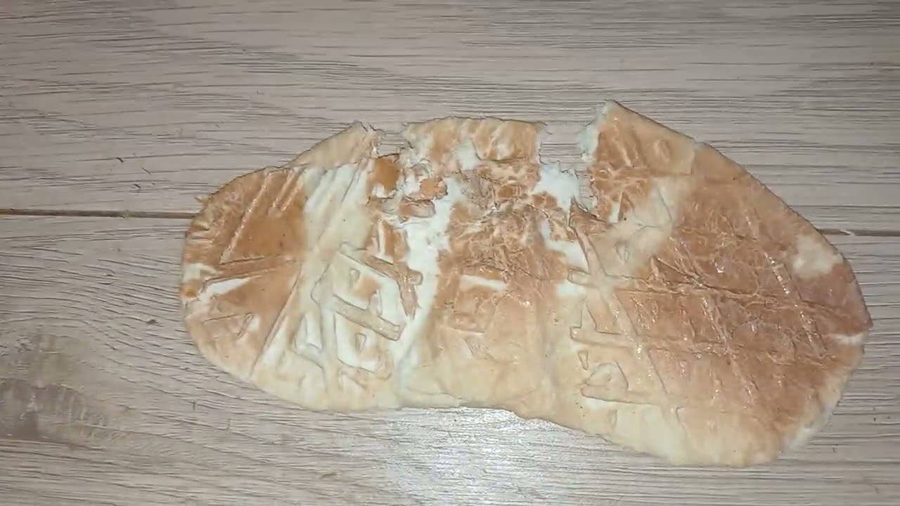 Crush bread with my motorbike shoes