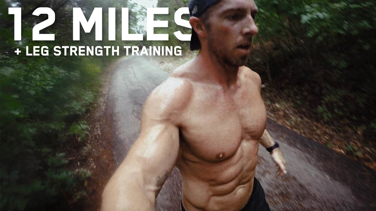 12 Mile Run Day + Leg Strength Training | Marathon Prep