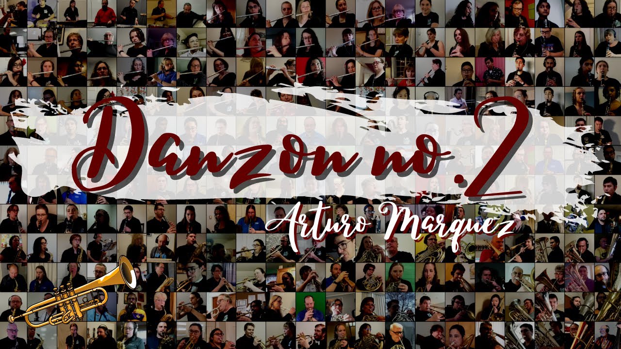 Danzon no.2 performed by 250 Musicians (Virtual Concert Band)